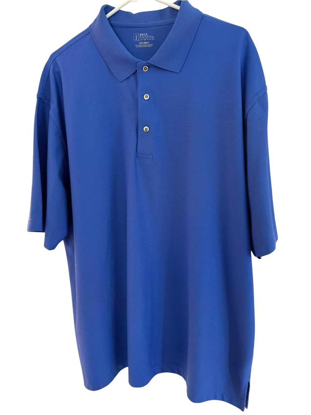 PGA Tour Men’s Cobalt Blue Polo Shirt lightweight perfect for golf or warm days